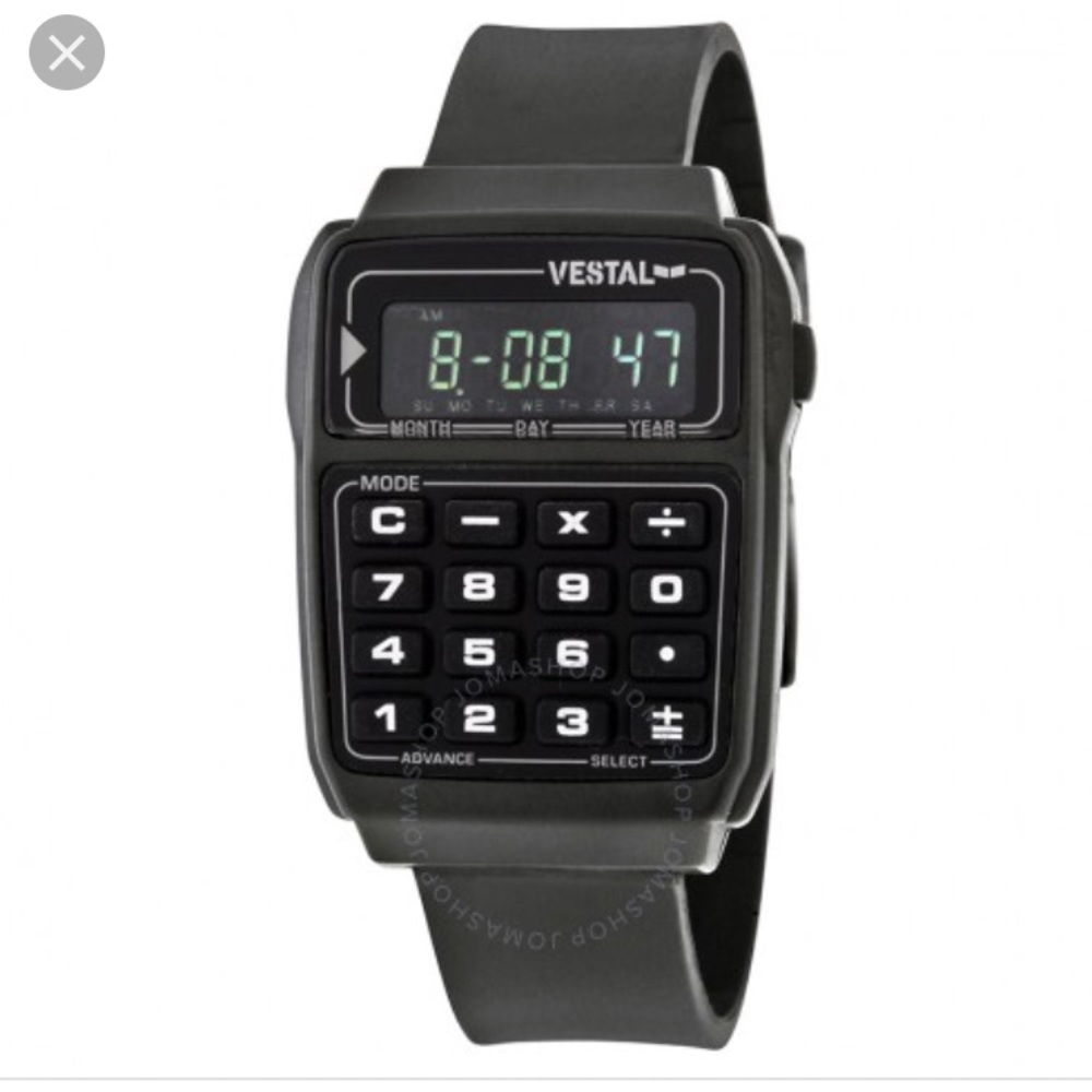 Vestal calculator watch